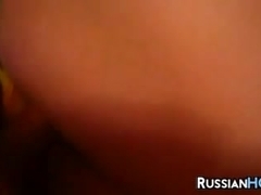 Russian Girlfriend Gets An Anal Creampie