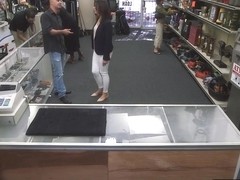 Customers wife fucked by horny pawn dude at the pawnshop