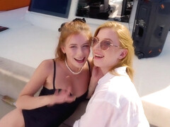 Taking Turns Fucking The Redheads Hotties On The Yacht