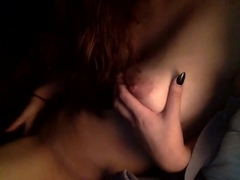 Girl With Huge Tits Enjoys Orgasm on Skype