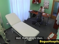 Amateur european pussyfucked in docs workplace