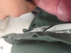 cum on girl at bus stop bus