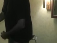 Tattooed wife cheating in hotel room