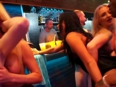 Bi club chicks fucking in public