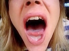 Mature woman sucks and eats cum