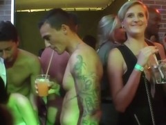 A wild party in the night club turned into an orgy when everyone got horny