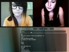 Hot cyber sex with a nerdy gal