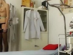 Gyno hospital hidden web camera videotapes a stripped gal