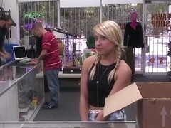 Blonde babe performs like a pro in a unexpected hardcore fuck