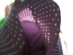 51.Upskirt2011 -  Dotted dress and tight panties