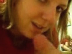 Sexy blonde likes to work with her hands for facial creaming