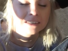 Kathy in public porn video showing lusty hardcore fucking