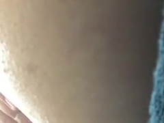 Cumming on my huge dildo