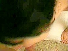 Black Haired GF Anal Creampie On Bed
