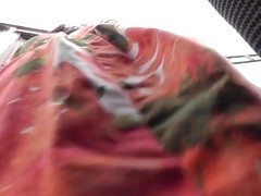 Amateur upskirt footage by crazy guy with hidden cam