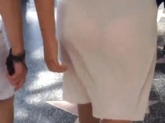 Perfect see-thru white dress