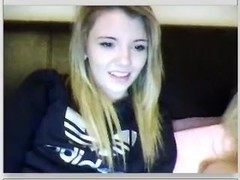 immature blonde teases on chatroulette