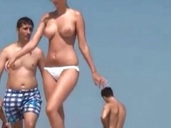 perfect busty tits nude beach voyeur 3