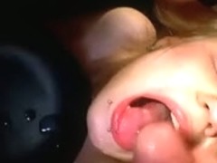 Two lovely sluts gangbanged and facialized