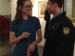 HOT TOUR GUIDE GETS FUCKED BY THE SECURITY GUARD - FULL SCENE /w RILEY REID