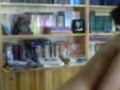 Asian amateur girl gets completely naked in the college's library