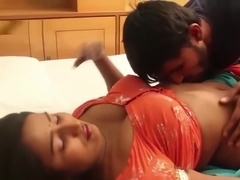 Telugu housewife saree draping below navel romance hot scene