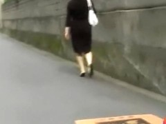 Sharking with no panties while going for a walk after work