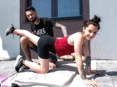 Zoe Foxxy - Fucking Is Exercise - Yoga Session Interrupted By His Big Hard Dick - Hardcore Outdoor Yoga Sex