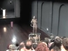 Naked Hula Hooping performance art with a Czech babe