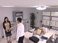 Michiru Sakura Asian chick has hot office sex