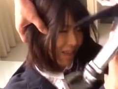 Schoolgirl held down blowjob and aggressive sex Mikan Kururugi