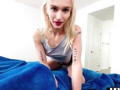 My Tiny Blonde Tattooed Stepdaughter Is Such A Slutty