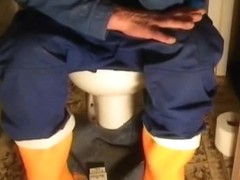 nlboots - rubber boots, working trousers, a pee and a ****