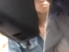 Delicious Asians show their knickers thanks to a briefcase