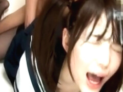 Asian school doll gets fucked and cummed hardcore