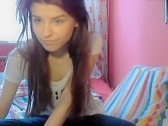 Sexy teen shows ass on webcam