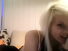 blonde immature on webcam