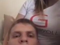 russian couple dry humping on periscope